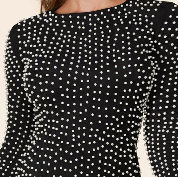 Pearl embellished bodycon dress - Picture 4 of 5